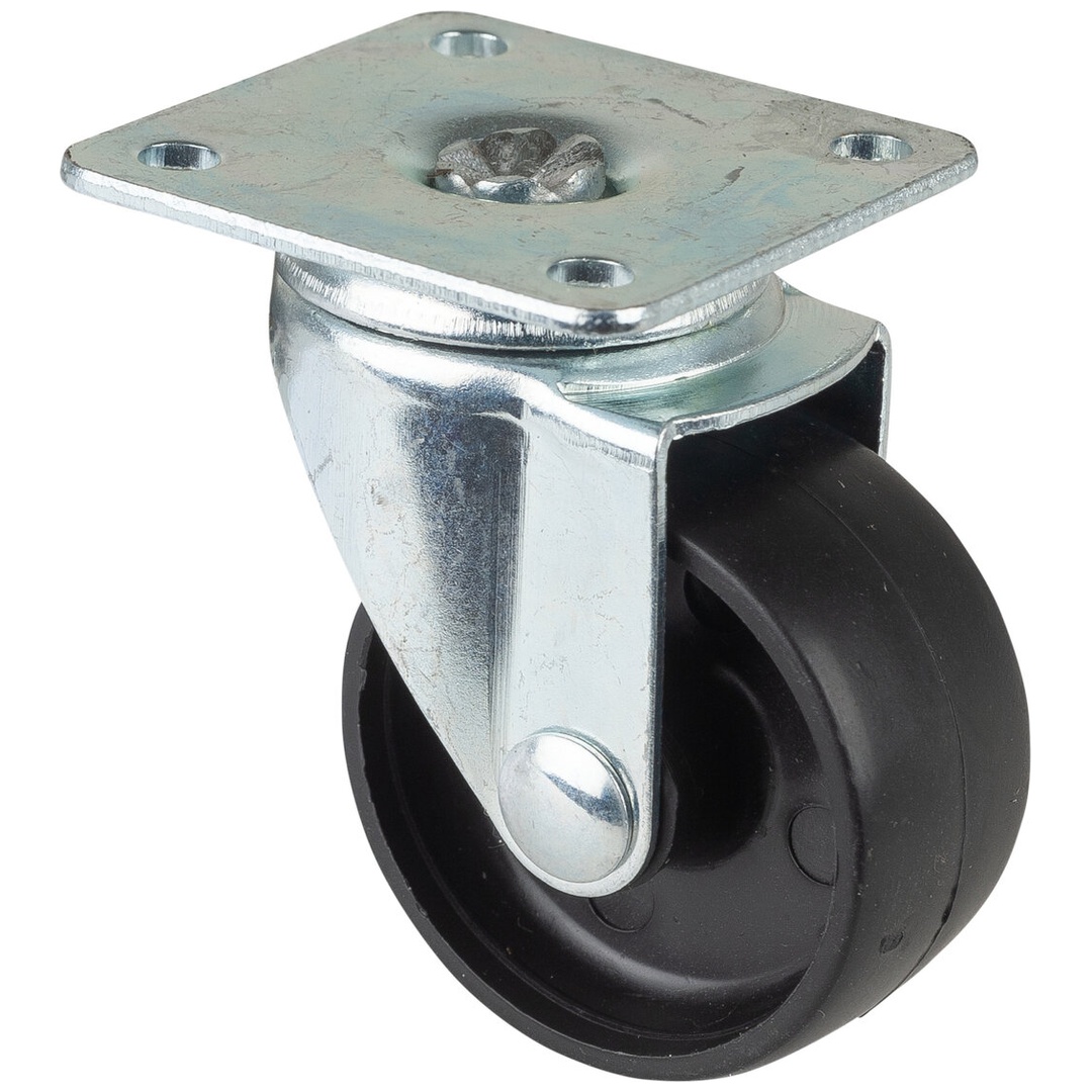 BS Rollen BS Lenkrolle F25, Rad-Ø 40 mm, Tragkraft 30 kg, Platte 42x42 mm