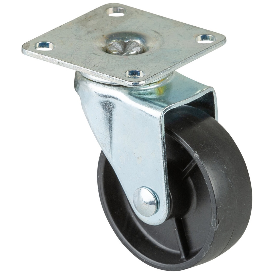 BS Rollen BS Lenkrolle F25, Rad-Ø 50 mm, Tragkraft 40 kg, Platte 47x47 mm