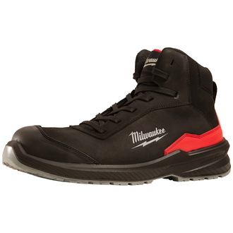 Milwaukee FLEXTRED S3S Sicherheits-Schnürstiefel Leder schwarz Größe 38