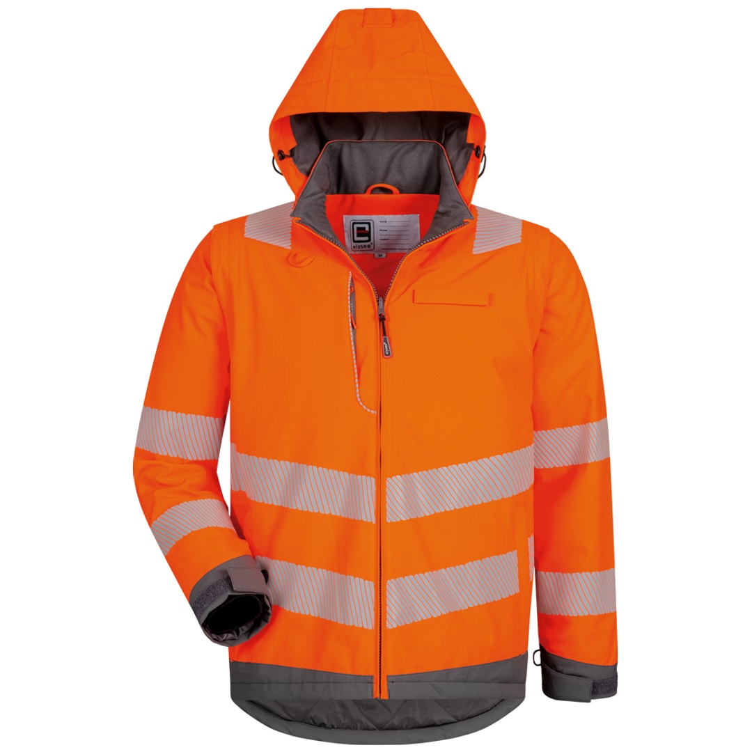 Elysee Warnschutz 2-in-1 Jacke Hademar 22432 Gr. 2XL orange/grau