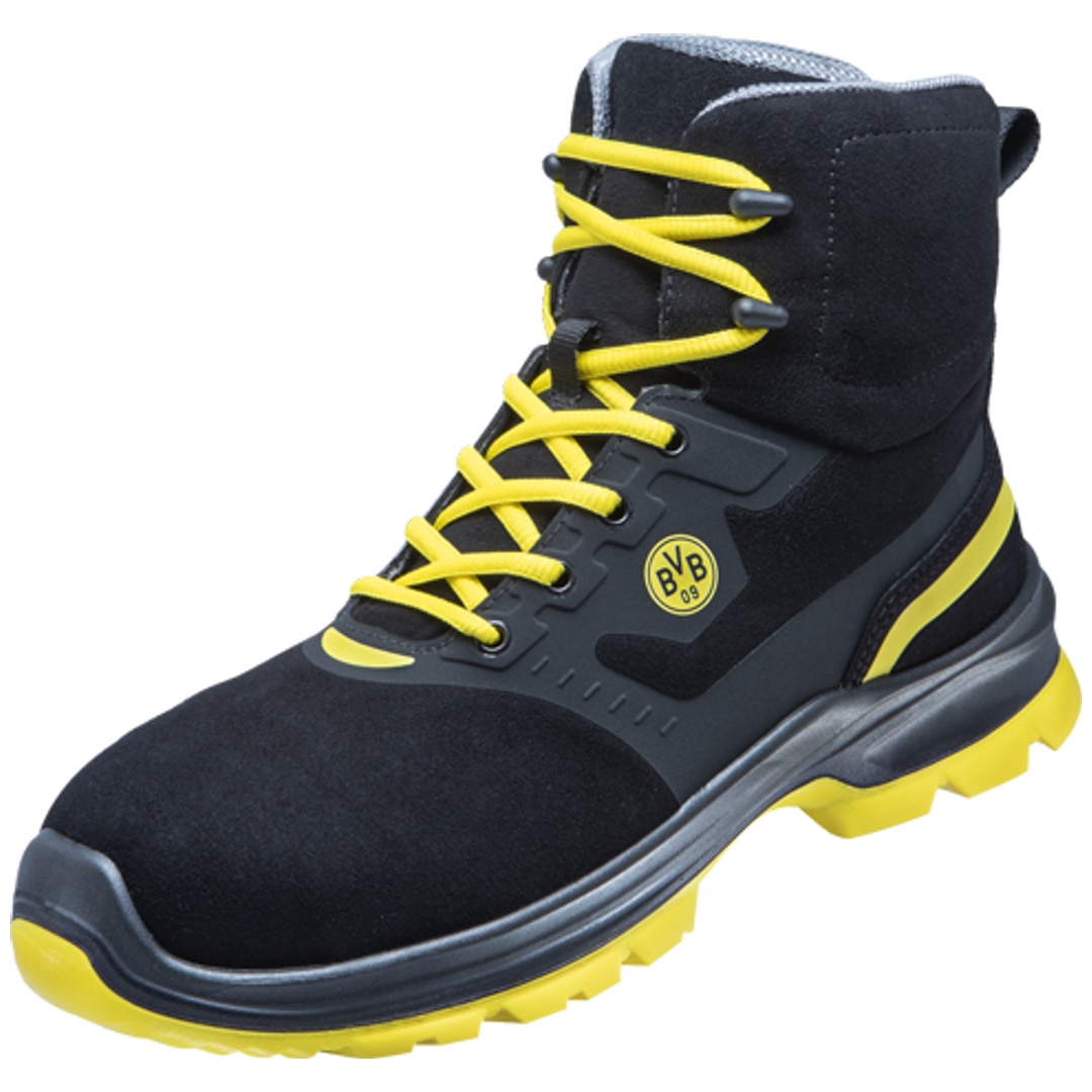 Atlas Sicherheitsstiefel Malocher 09 High 66000 S3 Gr. 48 schwarz/neon-gelb