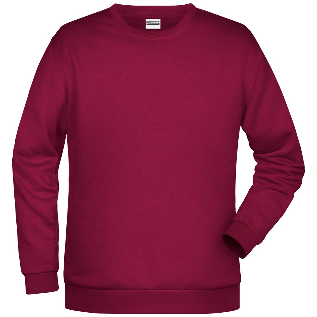 James & Nicholson Daiber-JN794 Basic Sweat Men Gr. S wine