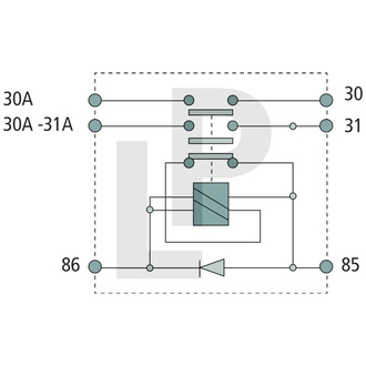 HELLA Hauptschalter, 12 V, mit separater Spule