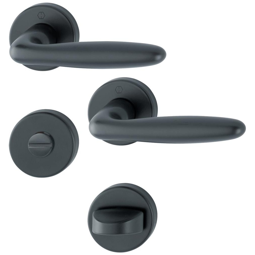 Hoppe Türbeschlag Verona, 1510/42KB/42KBS, F9714M,WC,37-47