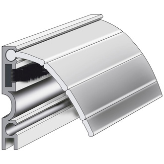 Ellen Rolladenprofil RAP-Plus z. kleben Alu, silber, L 1500mm