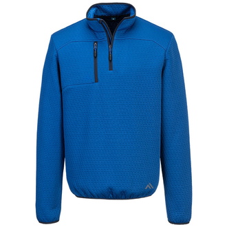 Portwest KX3 Textured 1/4 Zip Sweatshirt KX376 Gr. 3XL Quartz Blue