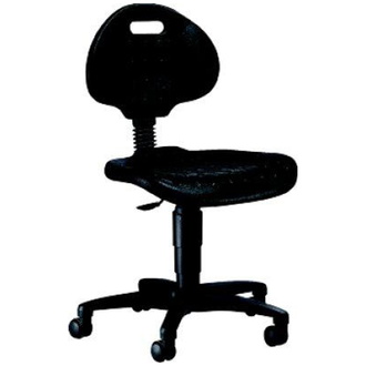 TOPSTAR Arbeitsstuhl TEC 20 Sitz PU-Schaum schwarz Sitzhöhe 420-550 mm, mit Rollen