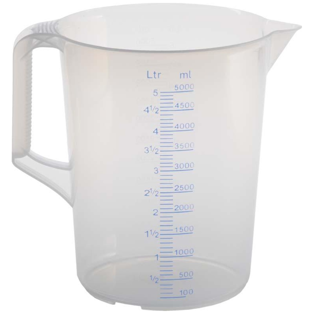 Hünersdorff 939000 Graduated Beaker 5000 ml Plastic 1 Piece