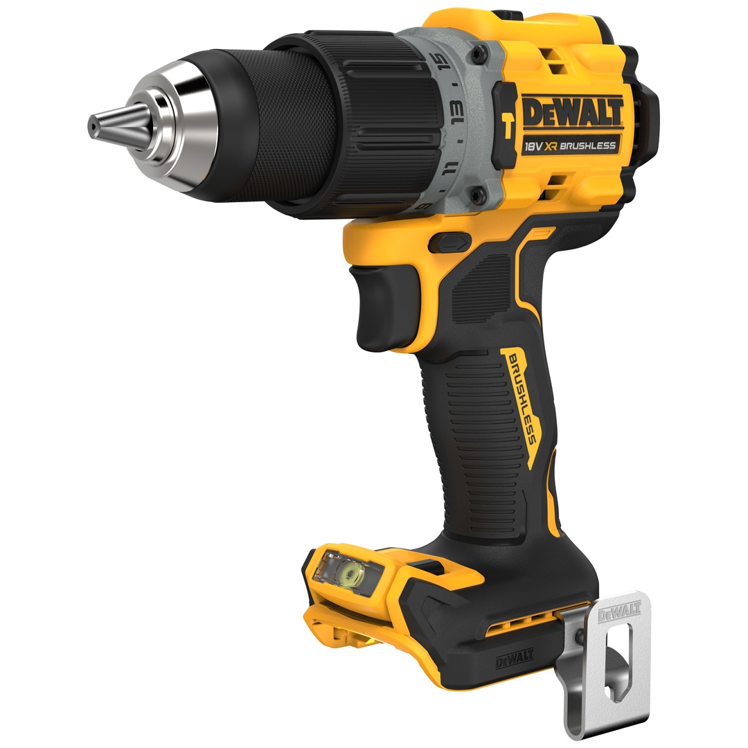 DeWalt Akku-Schlagbohrschrauber 18 V (bürstenlos), incl. Bithalter, Gürtelhaken, TSTAK-Box