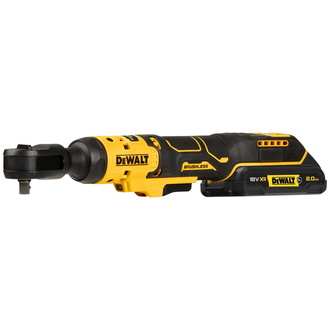 DeWalt Akku-Ratsche, 3/8", 18 V, incl. 1x Akku XR 2 Ah, Schnellladegerät, Zubehör, Karton