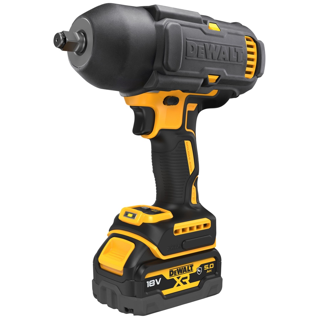 DeWalt Akku-Schlagschrauber 18 V, incl. 2x Akku XR 5 Ah, Schnellladegerät, Zubehör, Karton