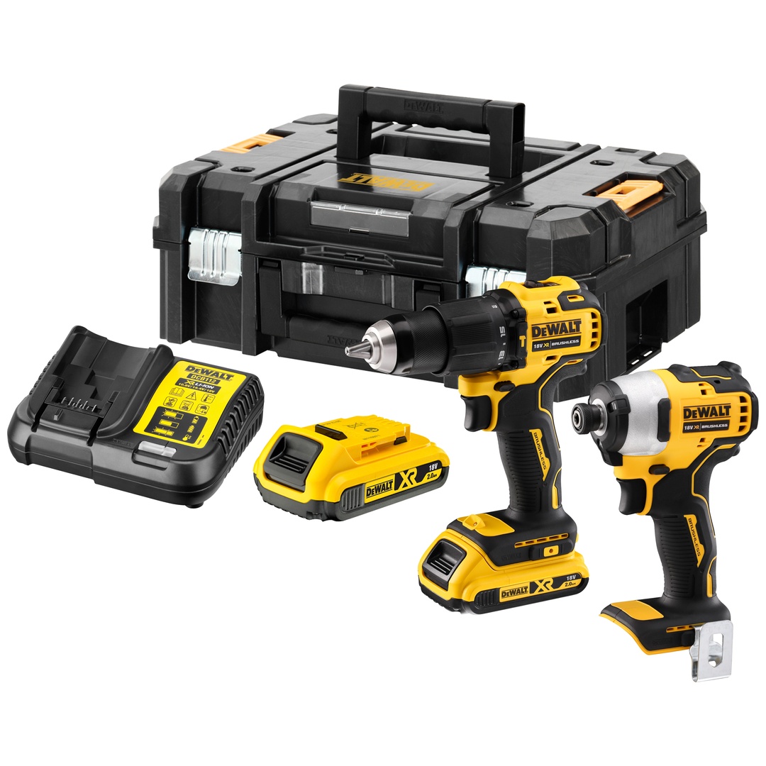 DeWalt Akku-Kombopack 18 V / 2 Ah (2-tlg.), incl. Box