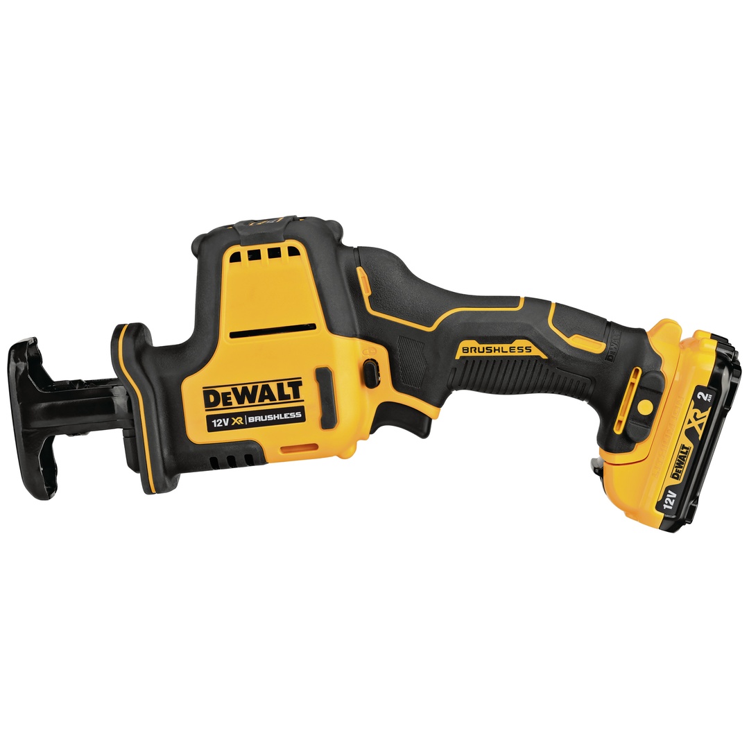 DeWalt Akku-Kompakt-Säbelsäge 12 V, incl. 2x Akku XR 2 Ah, Schnellladegerät, TSTAK-Box