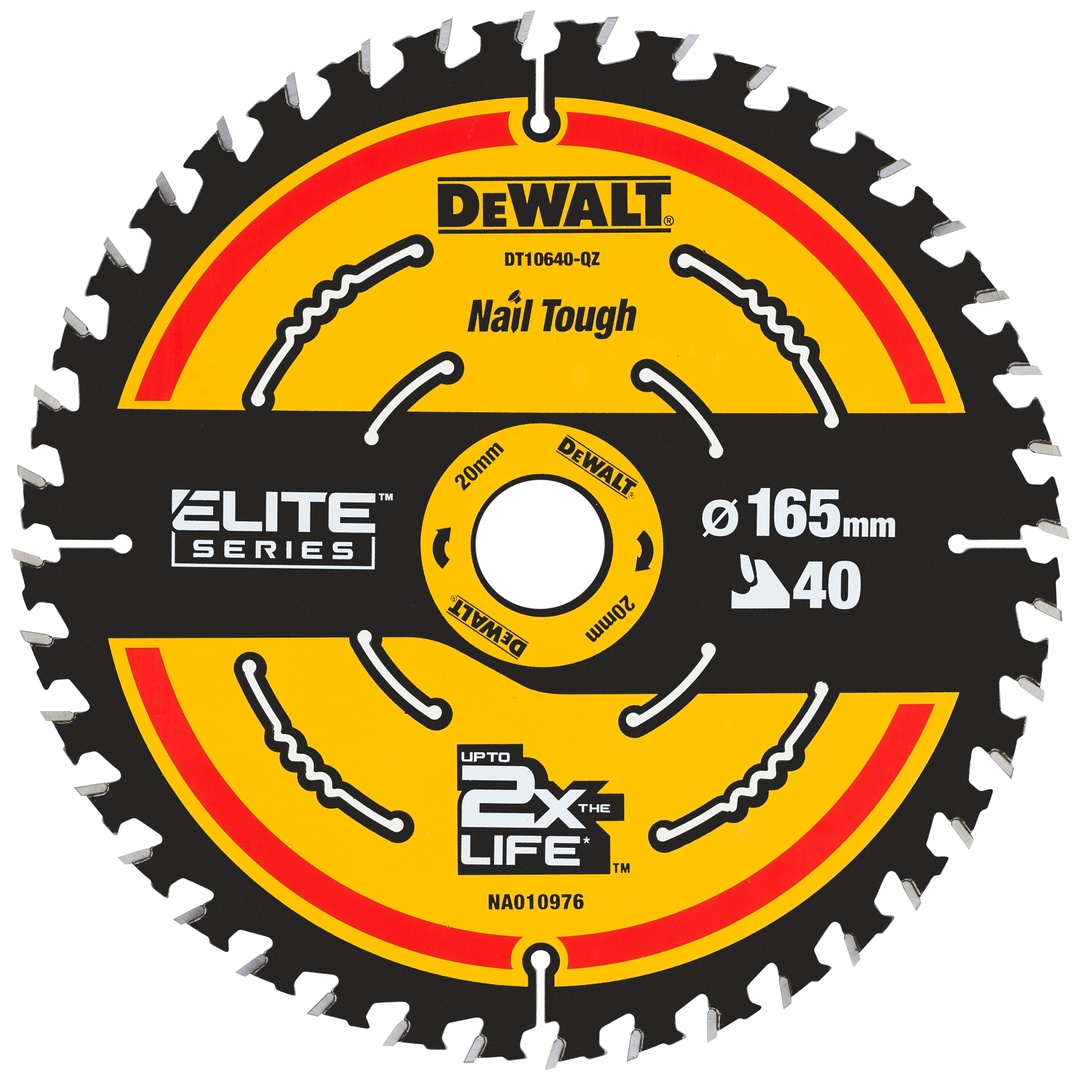 DeWalt ELITE Kreissägeblätter 165/20 mm 40WZ, Handkreissägeblatt