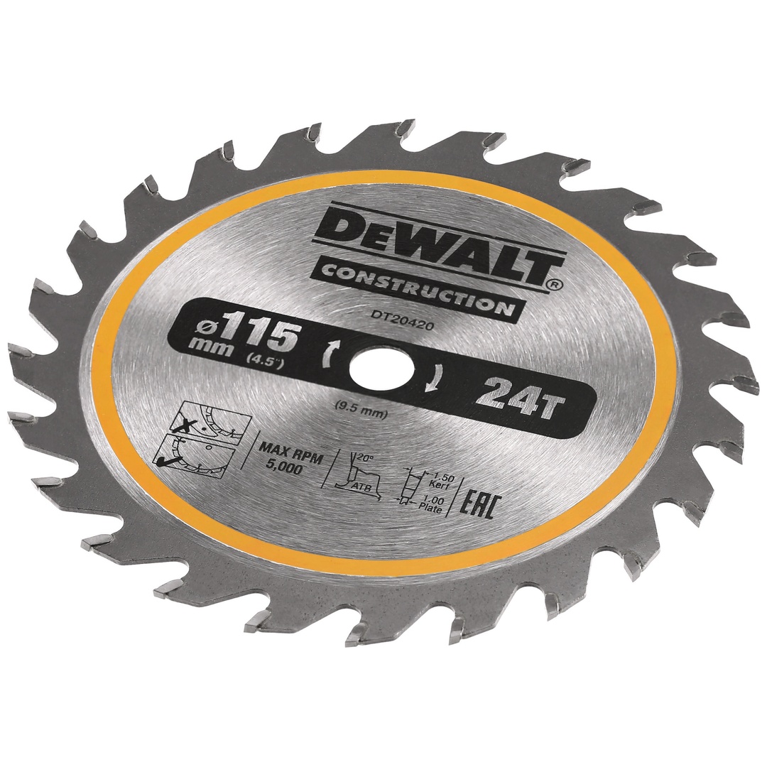 DeWalt Kreissägeblatt Akku 115/9,5 mm 24Z
