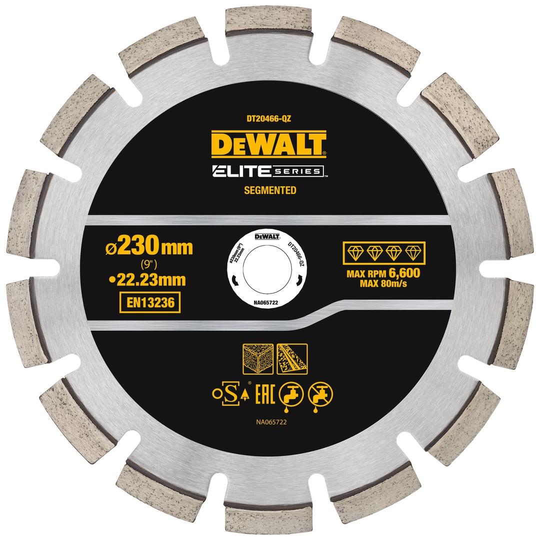 DeWalt ELITE Diamanttrennscheibe 230x22,23mm ASPHALT