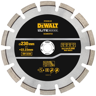 DeWalt Diamanttrennscheibe ELITE 230x22,23 mm ASPHALT