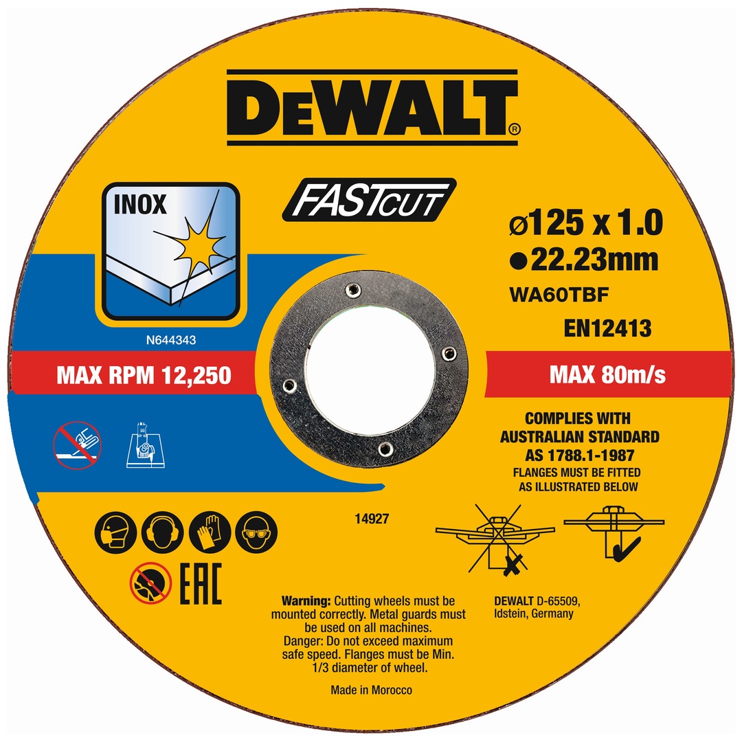 DeWalt Trennscheibe 125x1x22,23 mm Inox