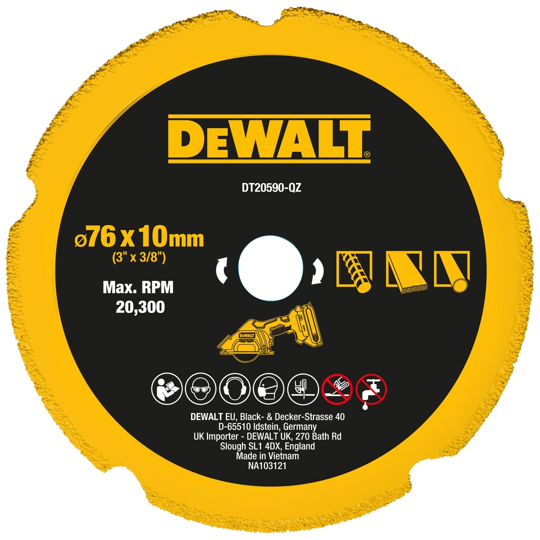 DeWalt Diamanttrennscheibe Multimaterial 76 mm