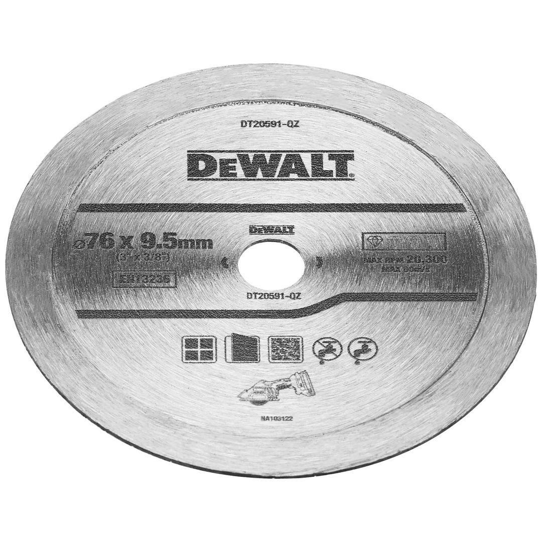 DeWalt Diamanttrennscheibe Fliesen 76 mm