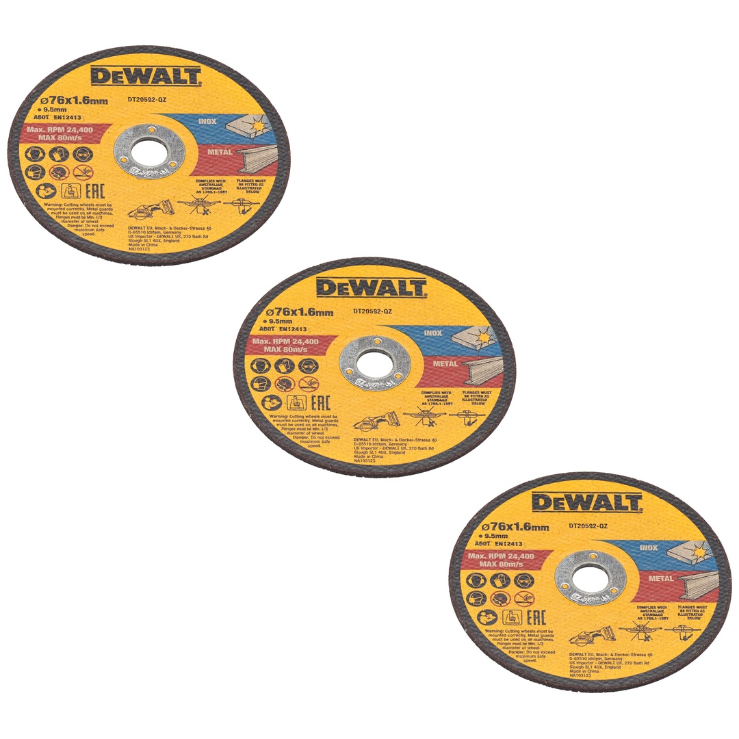 DeWalt Trennscheibe 76x1,6x9,5 mm Inox/Metall