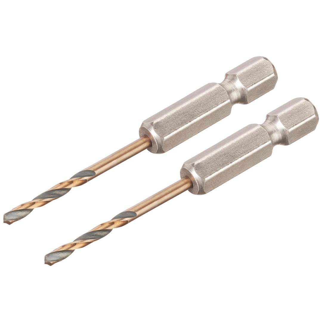 DeWalt Metallbohrer Black&Gold HSS-G, 2x2,5 mm, Sechskant