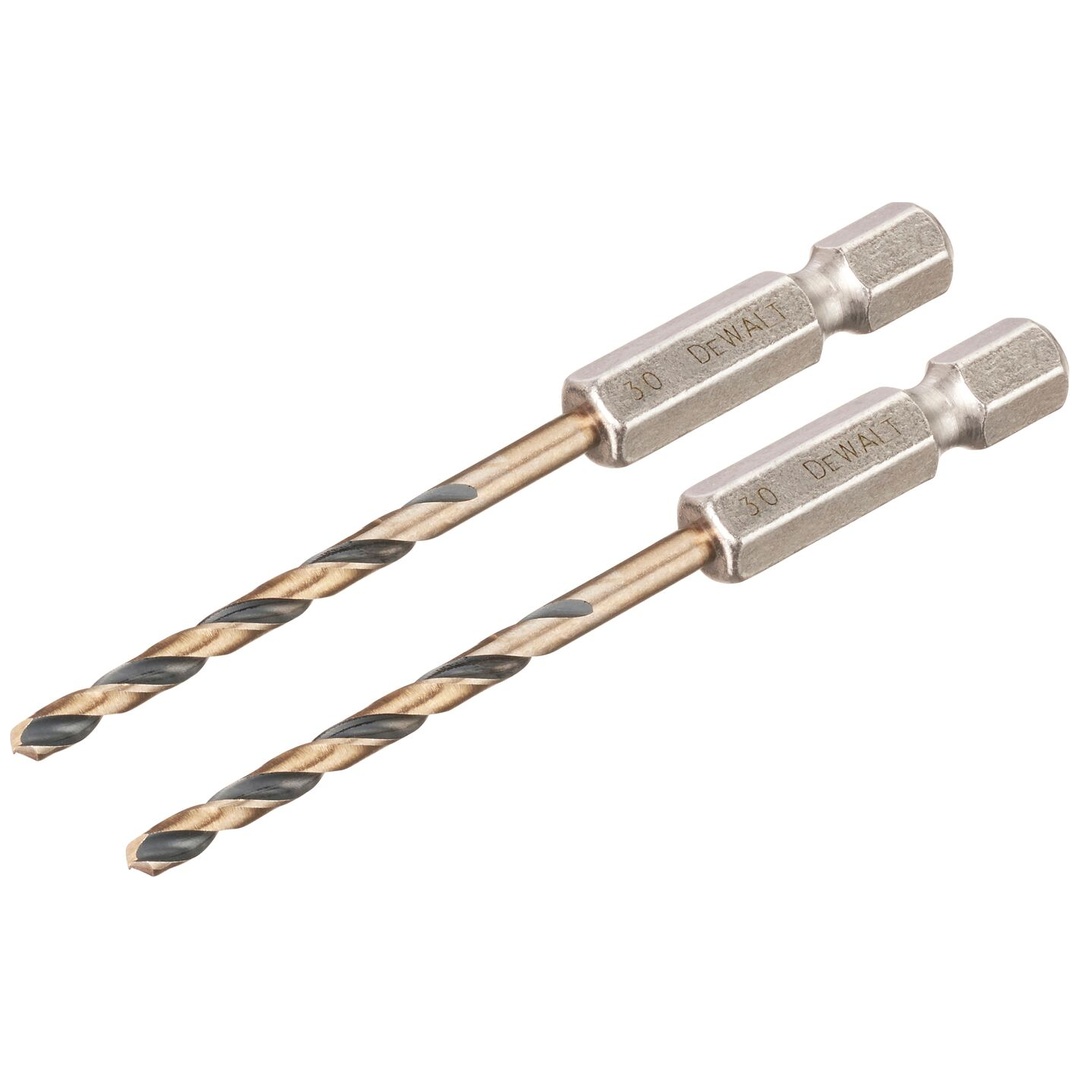 DeWalt Metallbohrer Black&Gold HSS-G, 2x3 mm, Sechskant