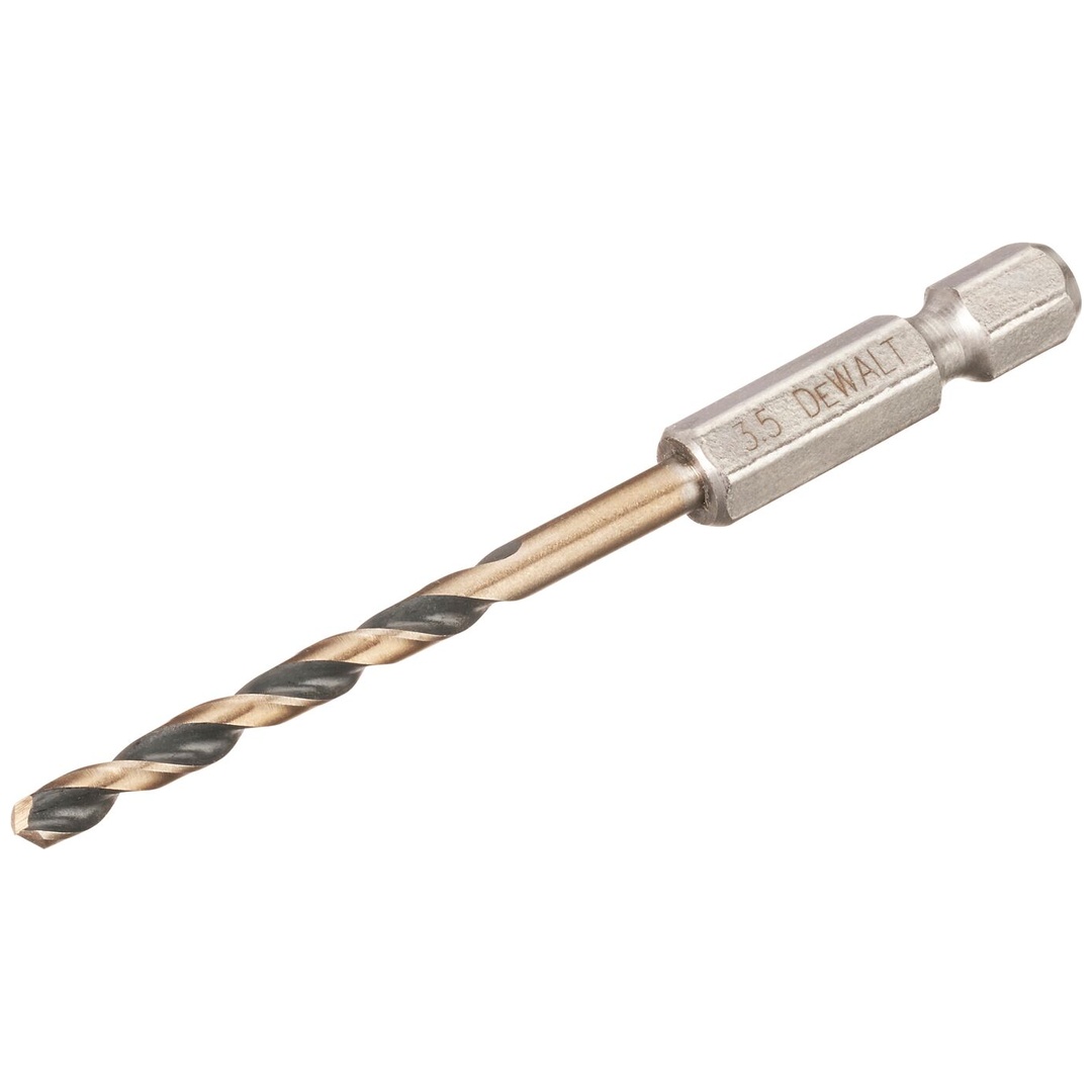 DeWalt Metallbohrer Black&Gold HSS-G, 3,5 mm, Sechskant