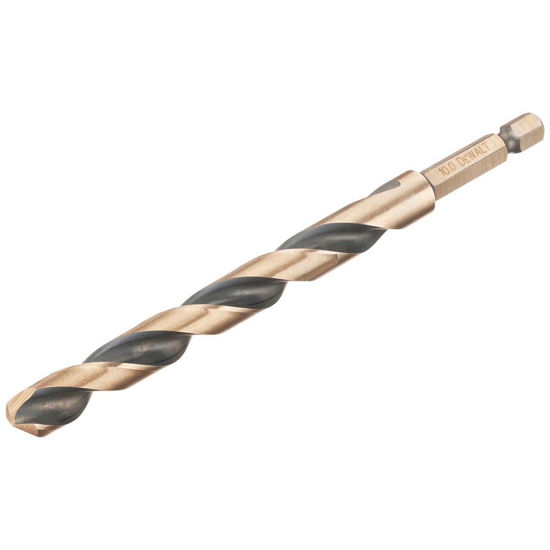 DeWalt Metallbohrer Black&Gold HSS-G, 10 mm, Sechskant