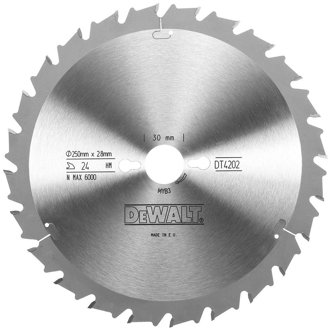 DeWalt Kreissägeblatt stat. 250/30 mm 24FZ