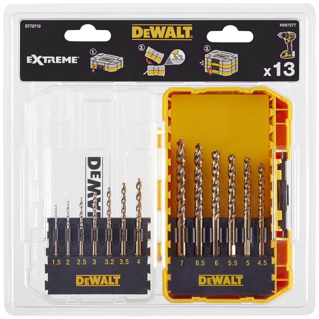DeWalt Metallbohrer-Set 13-tlg. HSS-G