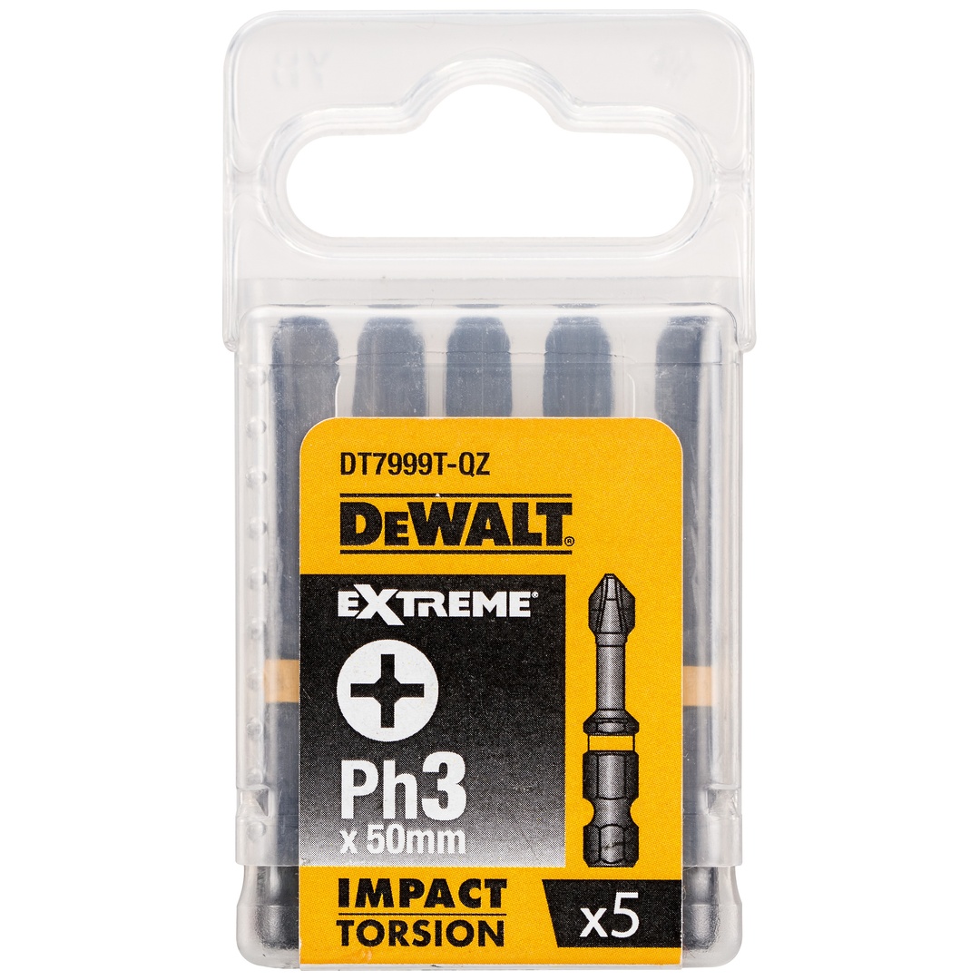 DeWalt Torsion Bit schlagf. Ph3 50 mm, 5 Stk.