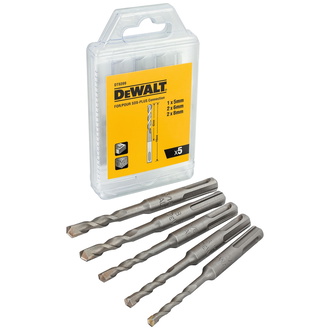 DeWalt Hammerbohrer-Set 5-tlg. SDS-plus, 5 / 2x 6 / 2x 8 mm