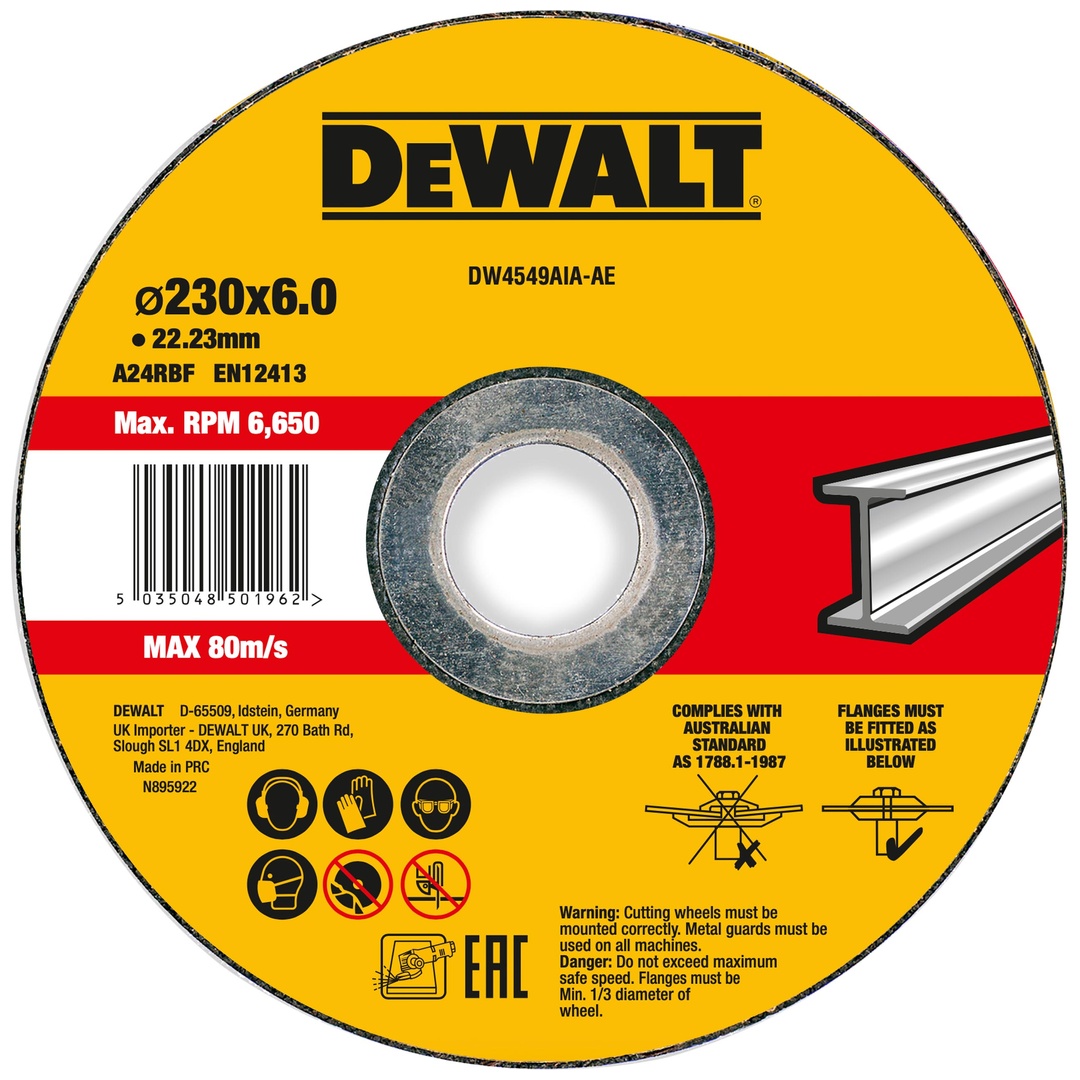 DeWalt Schruppscheibe 230x6x22,23 mm Metall