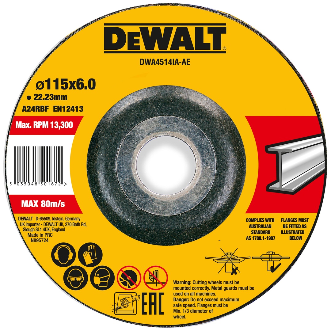 DeWalt Schruppscheibe 115x6x22,23 mm Metall