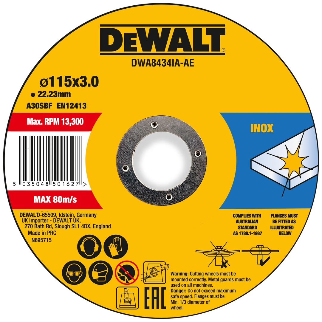 DeWalt Trennscheibe 115x3x22,23 mm Metall