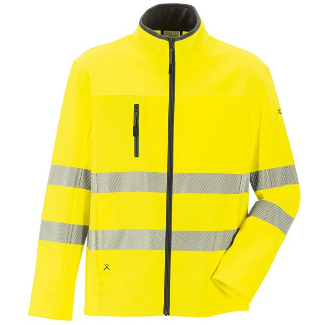 Planam Norit Warnschutz Herren Hybridjacke Gr. 24 gelb