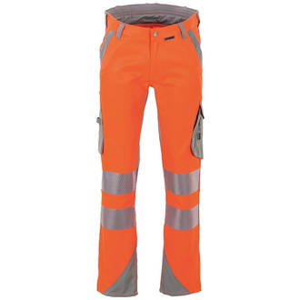 Planam Norit Warnschutz Herren Bundhose Gr. 102 orange/zink