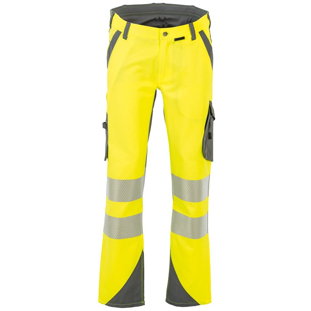 Planam Norit Warnschutz Herren Bundhose Gr. 46 gelb/zink
