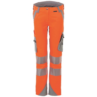 Planam Norit Warnschutz Damen Bundhose Gr. 36 orange/zink