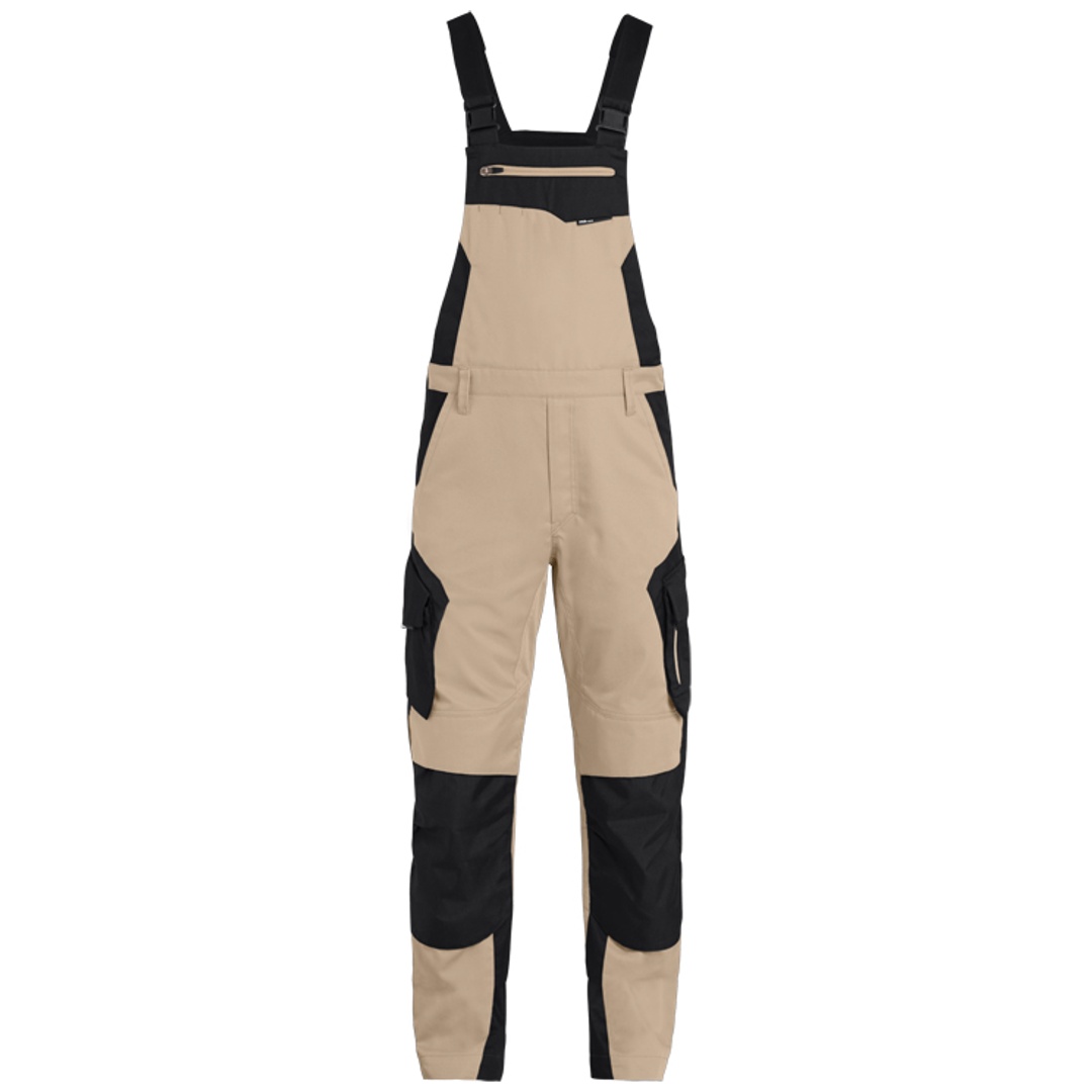 FHB Latzhose Pascal Gr. 56 beige/schwarz