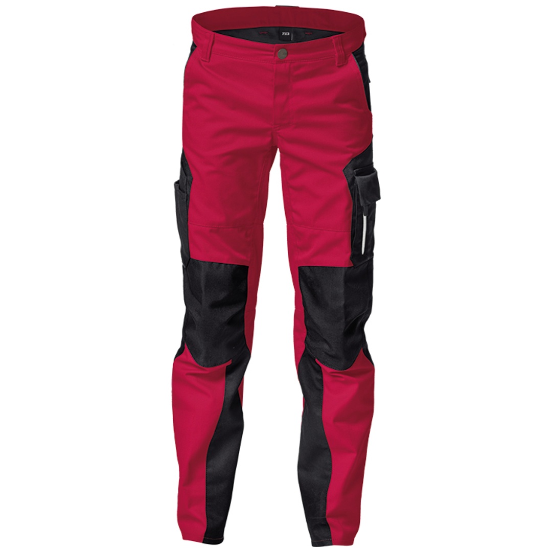 FHB Kinder Bundhose Hugo 125500 Gr. 146/152 rot/schwarz