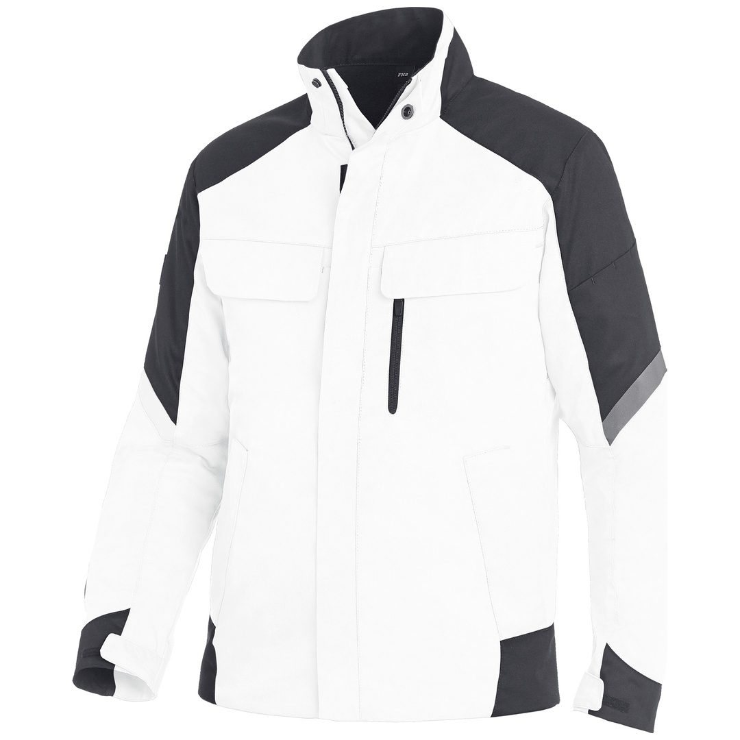 FHB Arbeitsjacke Frank 125900 Gr. 4XL weiß/anthrazit