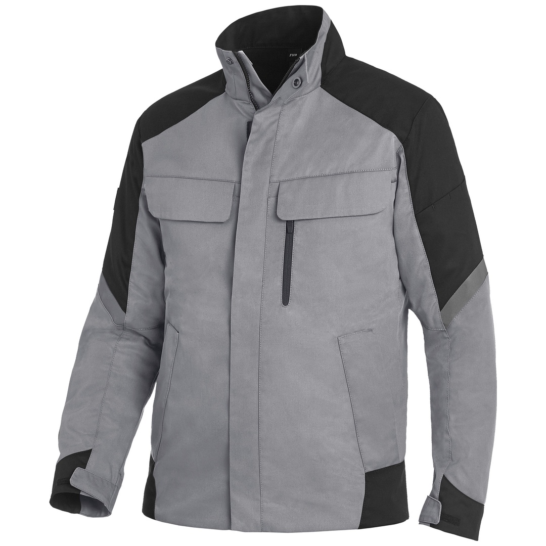 FHB Arbeitsjacke Frank 125900 Gr. 4XL grau/schwarz