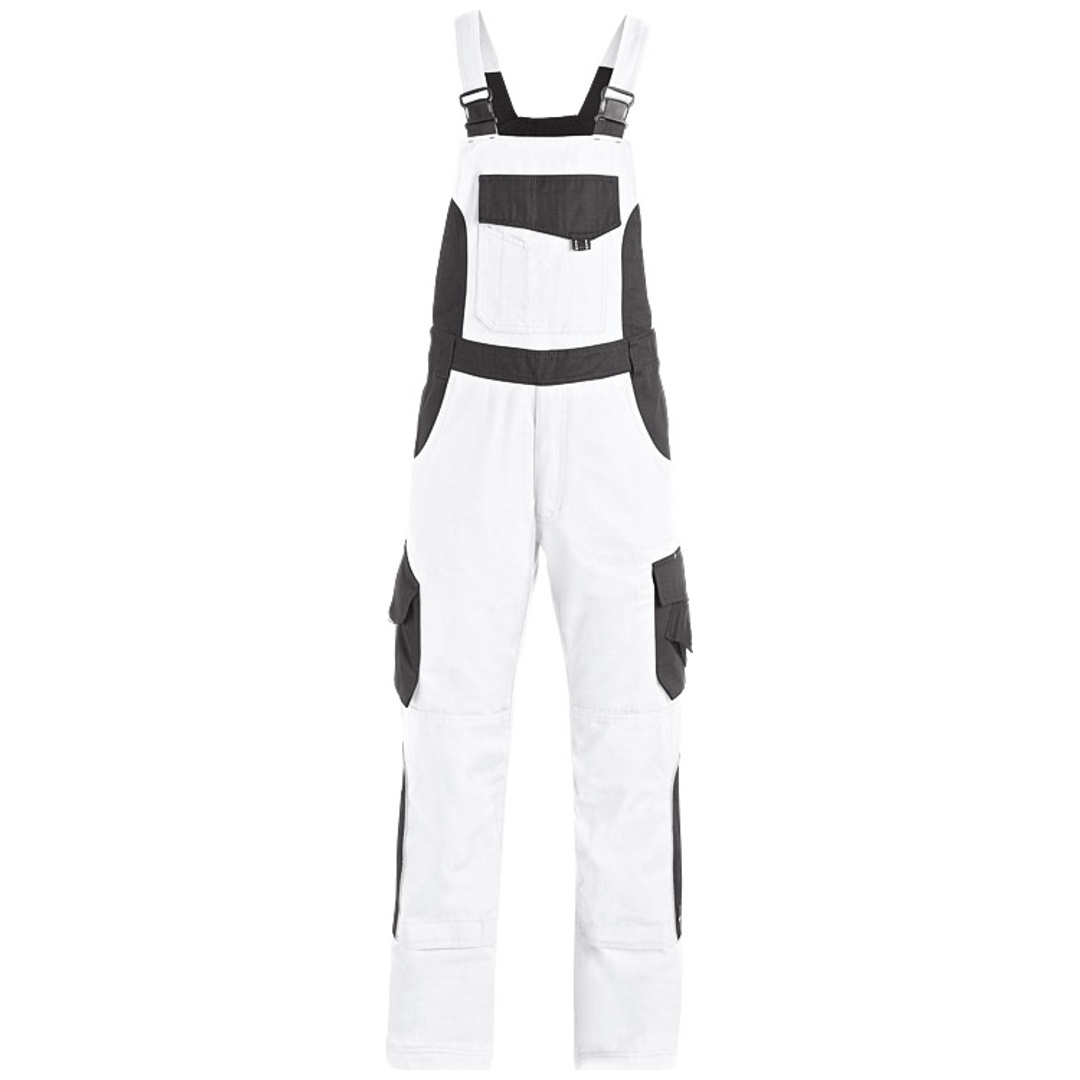 FHB Latzhose Herren Twill Eckhard 130630 94 weiß/anthrazit