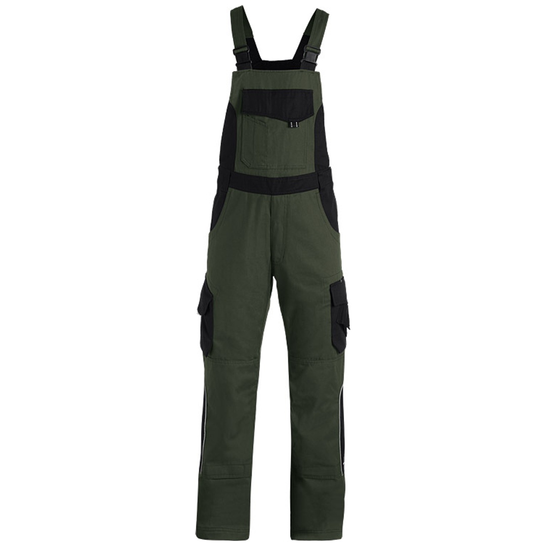 FHB Latzhose Herren Twill Eckhard 130630 56 oliv/schwarz