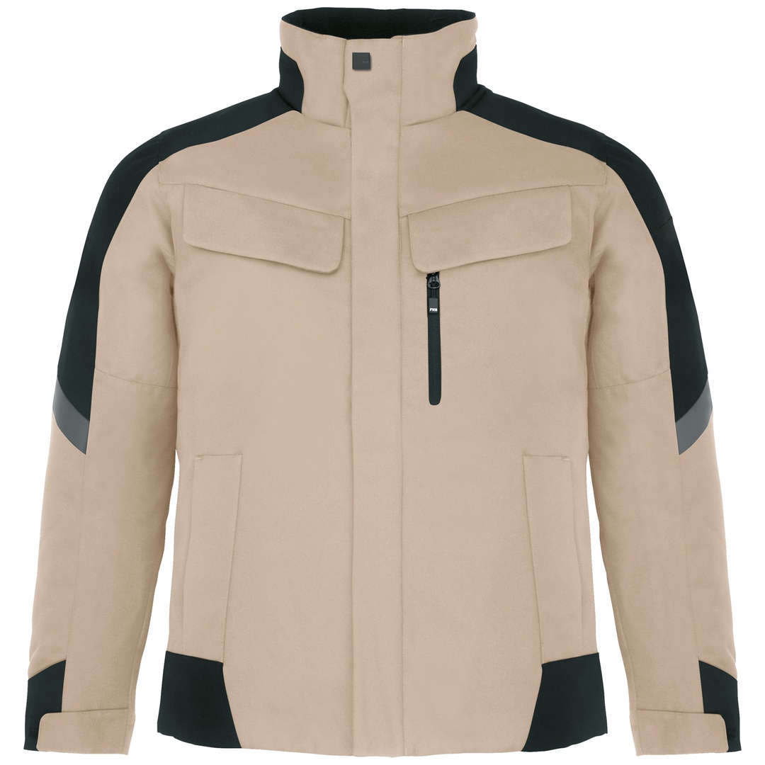 FHB Arbeitsjacke wasserabweisend Lars Gr. XS beige/schwarz
