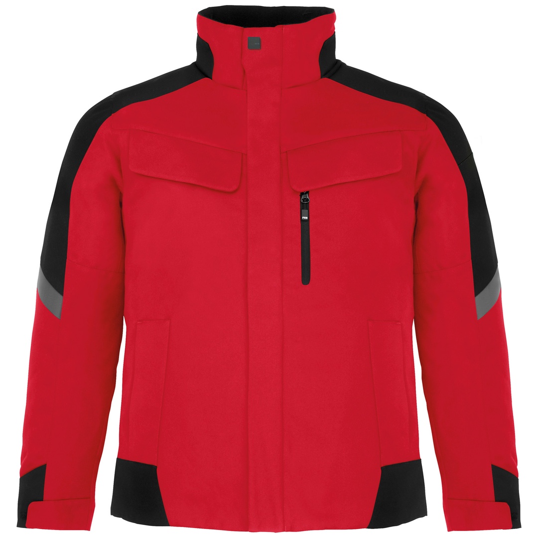 FHB Arbeitsjacke wasserabweisend Lars Gr. L rot/schwarz