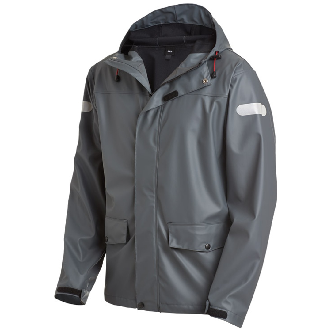 FHB Regenjacke Rainer 77938 PU-Strech Gr. S anthrazit
