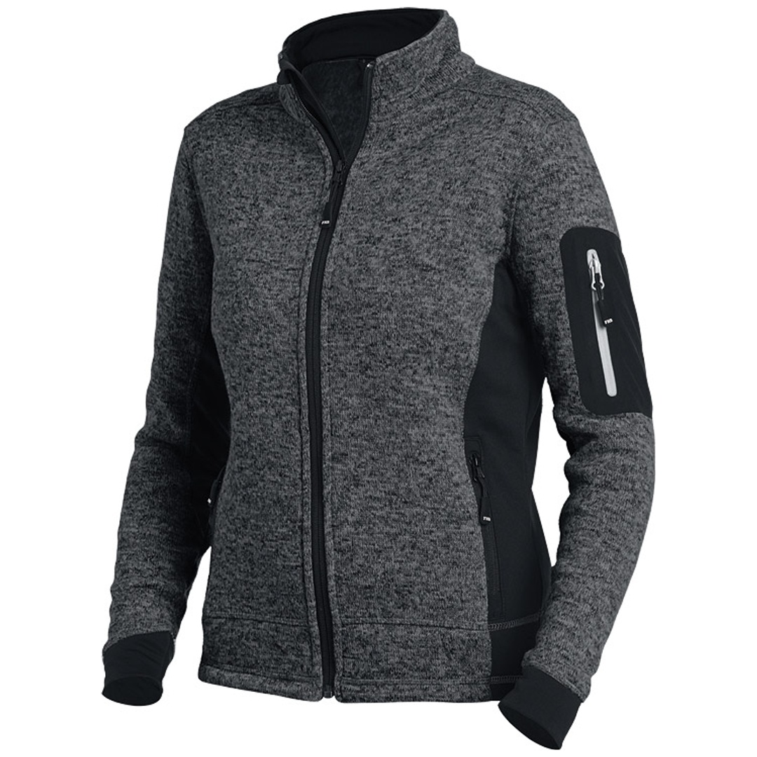 FHB Strickjacke Marieke 79596 L anthrazit/schwarz